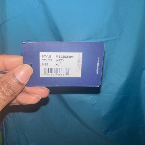 NWT Peter Millar Light Blue Vest size XL- Flaw - Picture 10 of 13